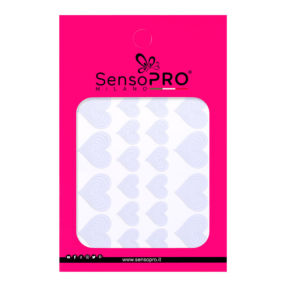 Sablon Nail Art Inimioare SensoPRO Milano