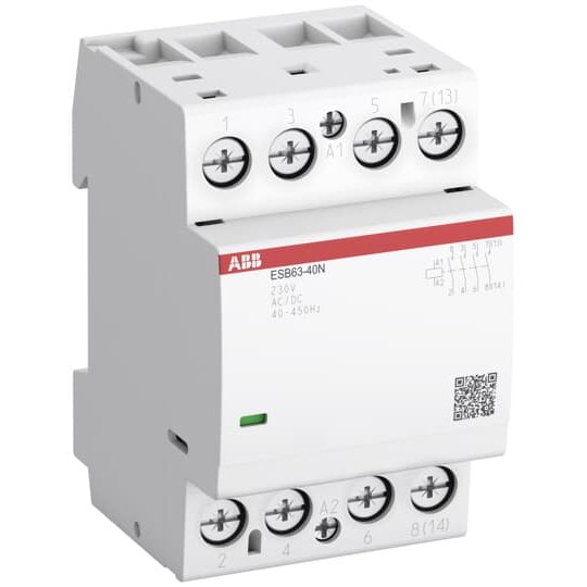 Contactor ABB ESB63-40N-06 4P 63A, Siguranță