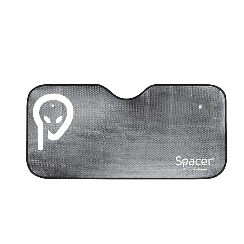 Parasolar Auto Spacer 150x80 cm Dublu Argintiu | UV Protection - imagine 2