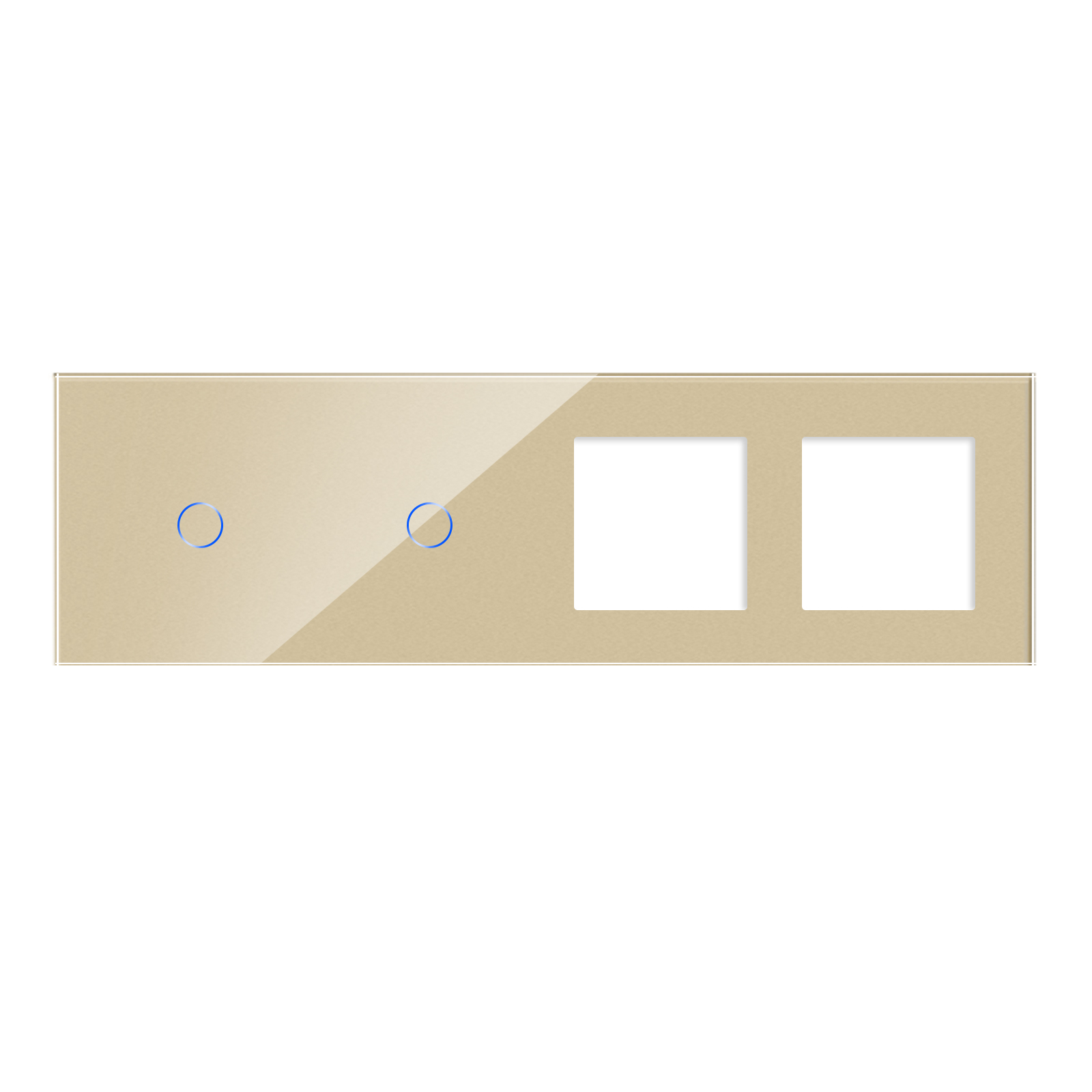 Panou 2 Intrerupatoare Touch si 2 Prize din Sticla LUXION - imagine 3