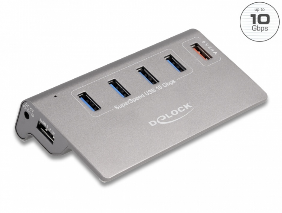 Delock 64182 USB 3.2 Hub 4xUSB-A + Fast Charge