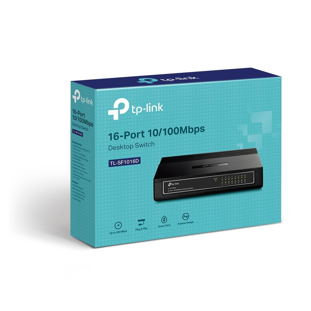 Switch TP-Link TL-SF1016D 16 Porturi 10/100 Mbps Rețea - imagine 4