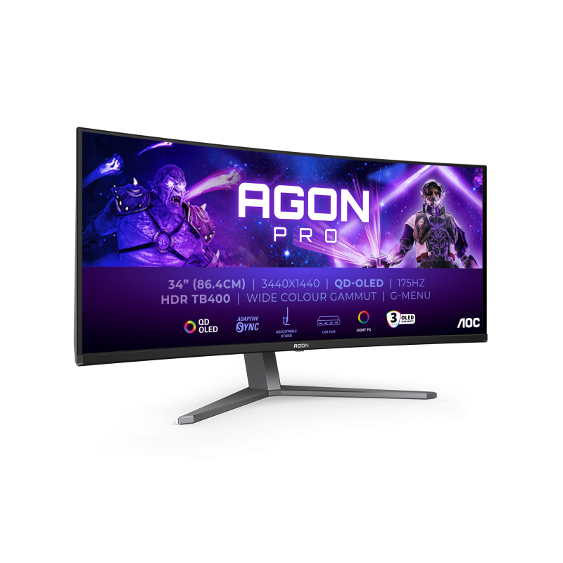 Monitor Gaming AOC 34" QD-OLED 175Hz AG346UCD - UltraWide