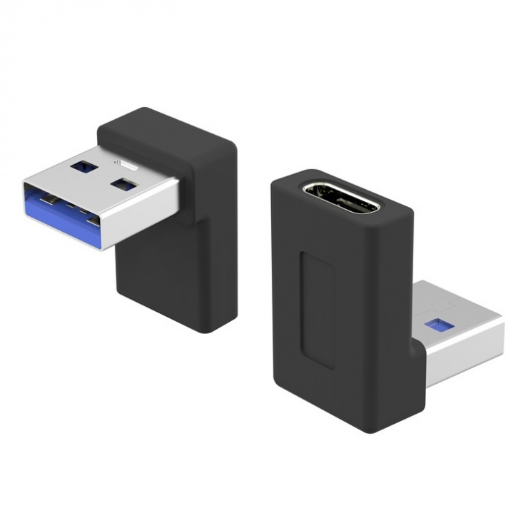 Adaptor USB-C la USB-A 90°, 5Gb/s, OEM