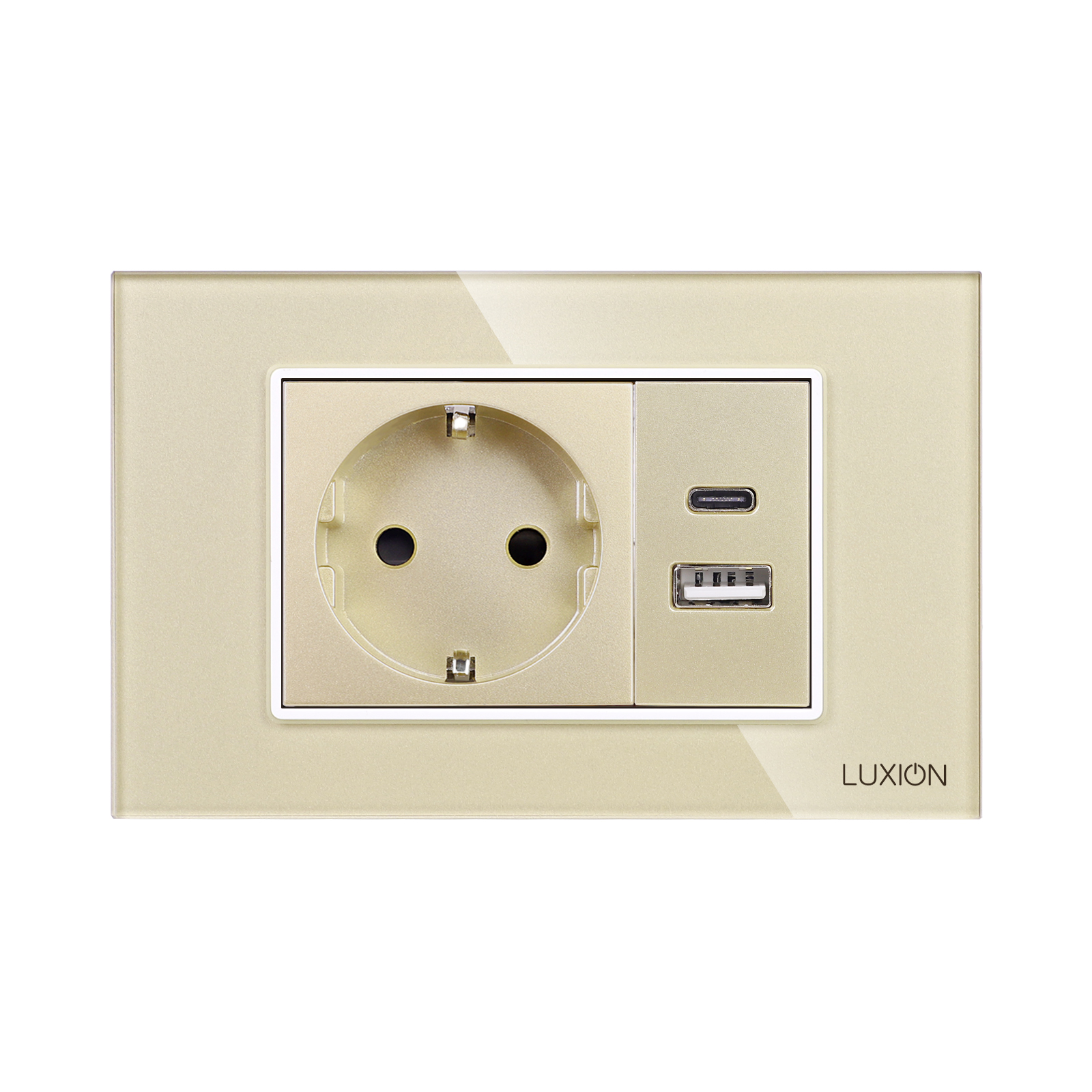 Priza Schuko si USB A+C cu Rama din Sticla LUXION, 3M - imagine 10