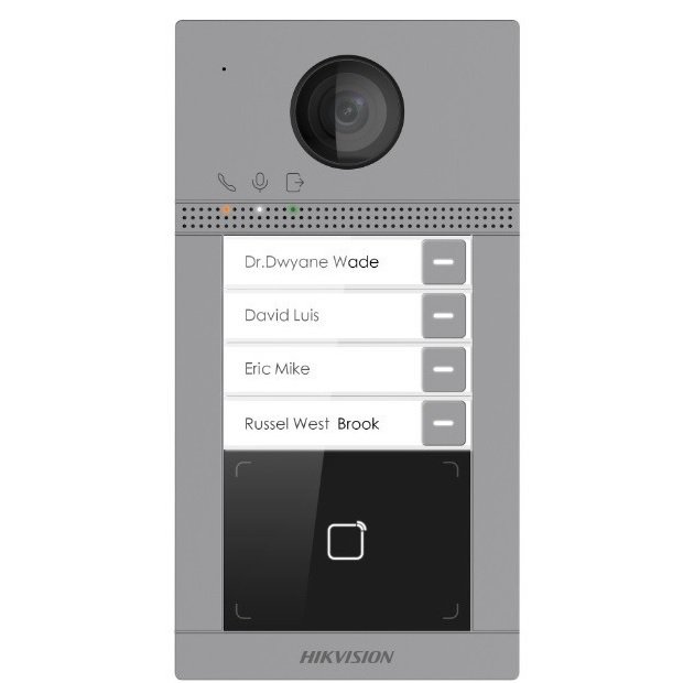 Post exterior Hikvision IP, 4 familii, Wi-Fi