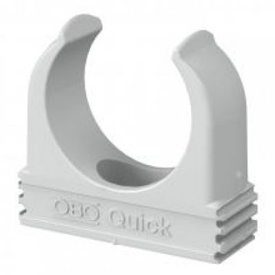 Set 50 cleme Quick Obo, gri, 32mm