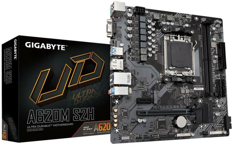 Placă de bază Gigabyte A620M S2H AM5 mATX - DDR5, PCIe 4.0