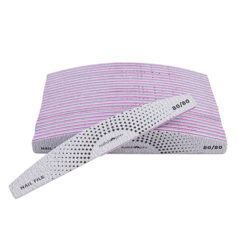 Pila Semiluna Nailshop 80/80 - Set 25 Buc