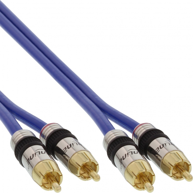 Cablu Audio Premium Inline 2xRCA 15m