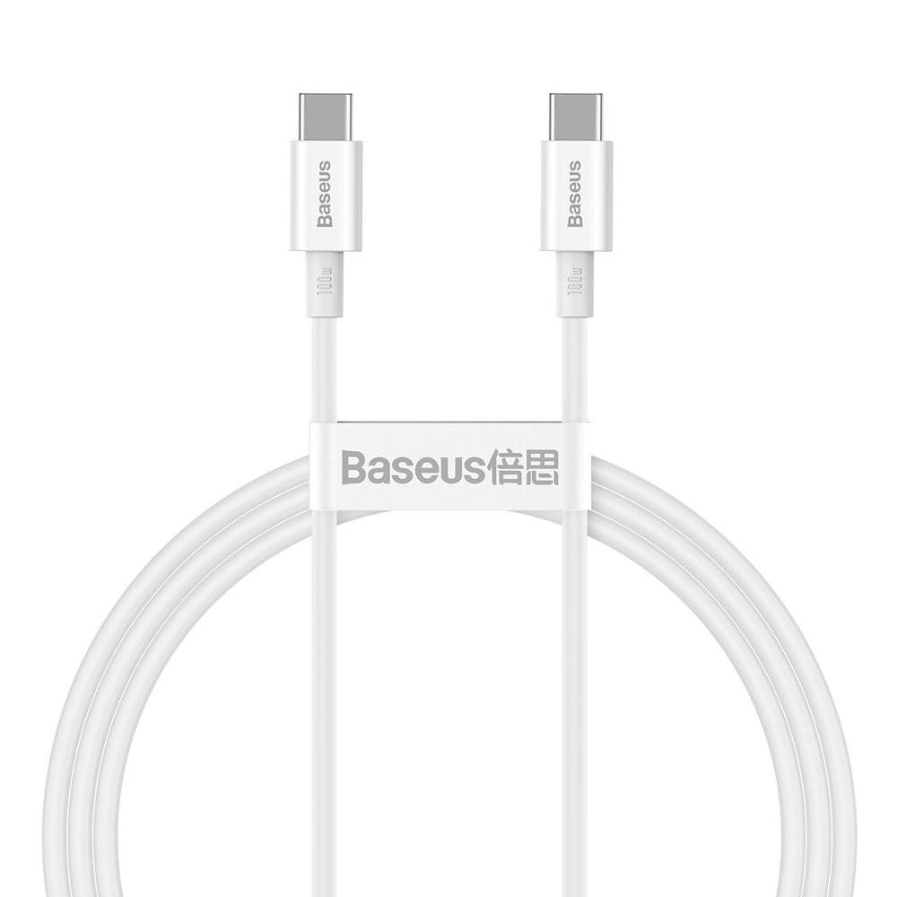 Cablu USB-C Baseus 66W Încărcare Rapidă, 1m, Alb