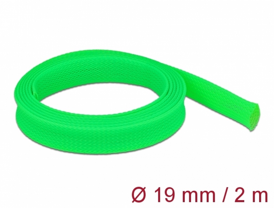 Manson Impletit Delock 2m, Verde, Organizator Cabluri