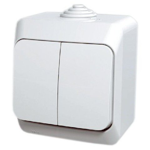 Întrerupător Dublu Aparent Cedar Plus Schneider