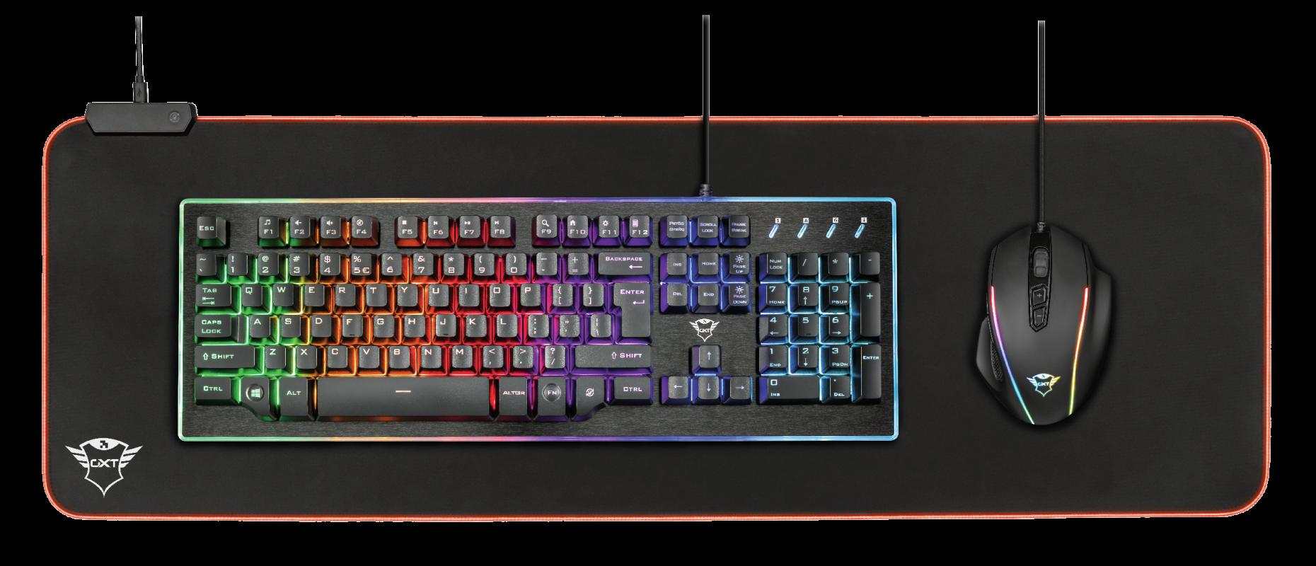 Mouse Pad Gaming Trust GXT 764 GlideFlex cu LED RGB, 930x300mm - imagine 8