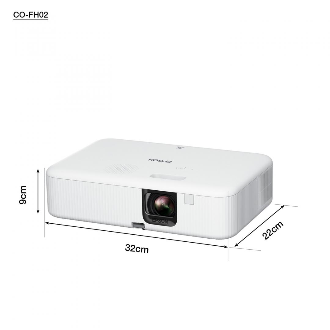 Videoproiector EPSON CO-FH02 Full HD 3000 lumeni cu Android TV - imagine 3