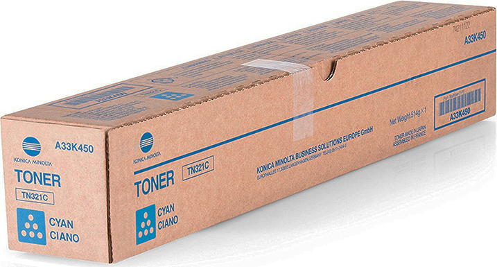 Toner Original Konica Minolta TN-321C Cyan 25.000 pagini - imagine 2