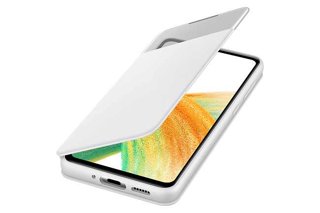 Husă Samsung A33 5G S View Wallet Albă - imagine 5