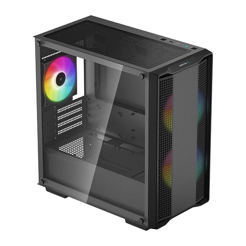 Carcasa Deepcool CC360 ARGB Mid Tower Negru - Sticla Tempered - imagine 4
