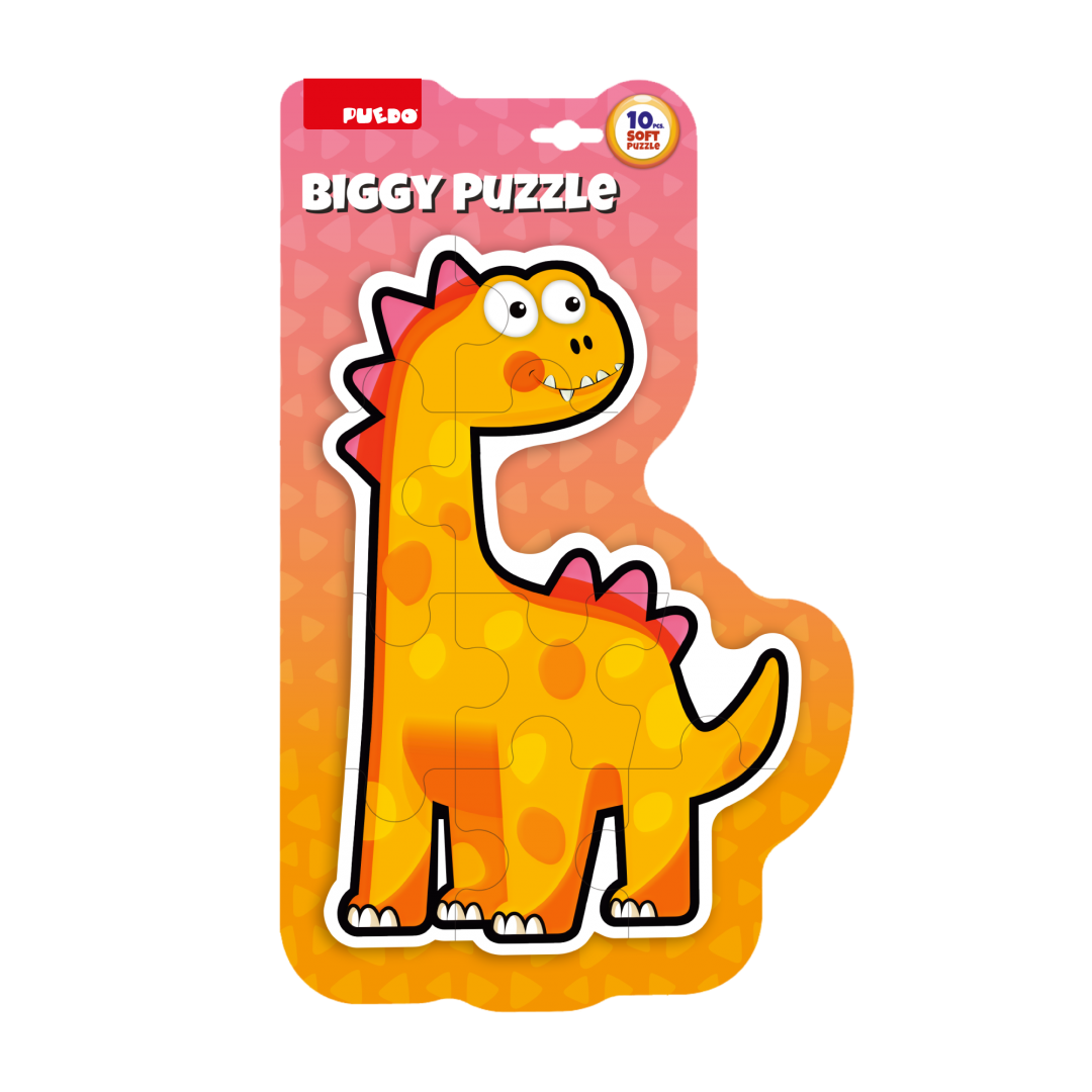 Puzzle Maxi 10 Piese Portocaliu - Joc Educativ Copii