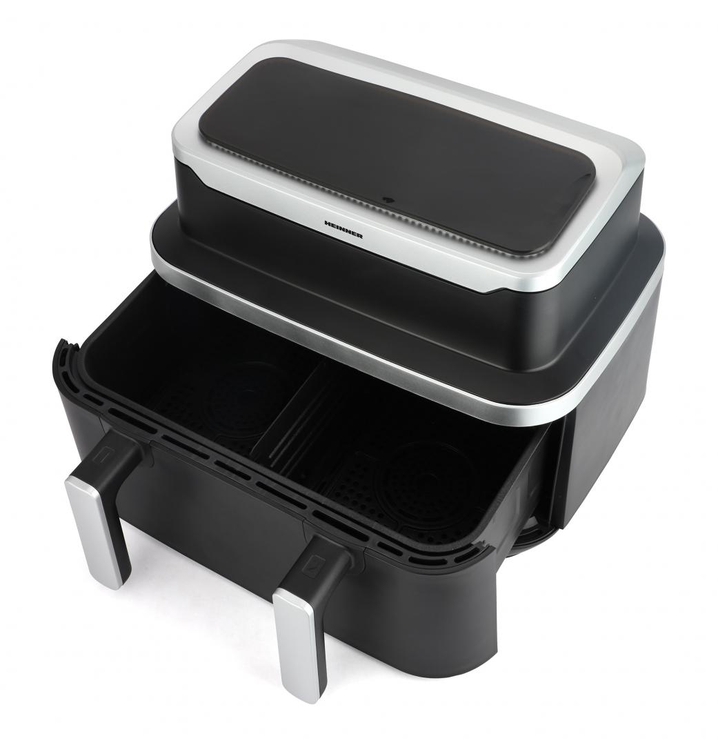 Friteuză Aer Cald Heinner Dublă 9L 2600W - Gătire Rapidă - imagine 4