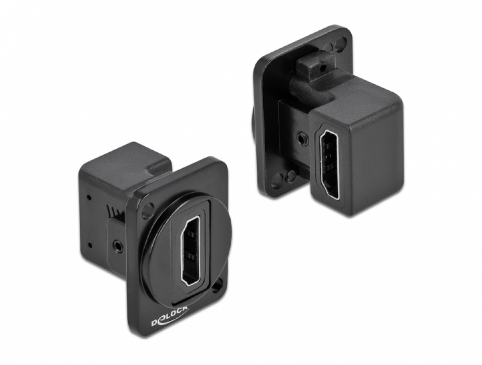 Modul HDMI D-type 90° Delock, Negru