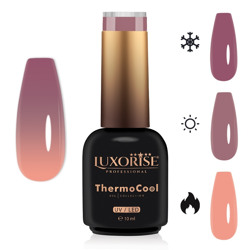 Oja Semipermanenta Termica LUXORISE Secret Nude 10ml - imagine 2