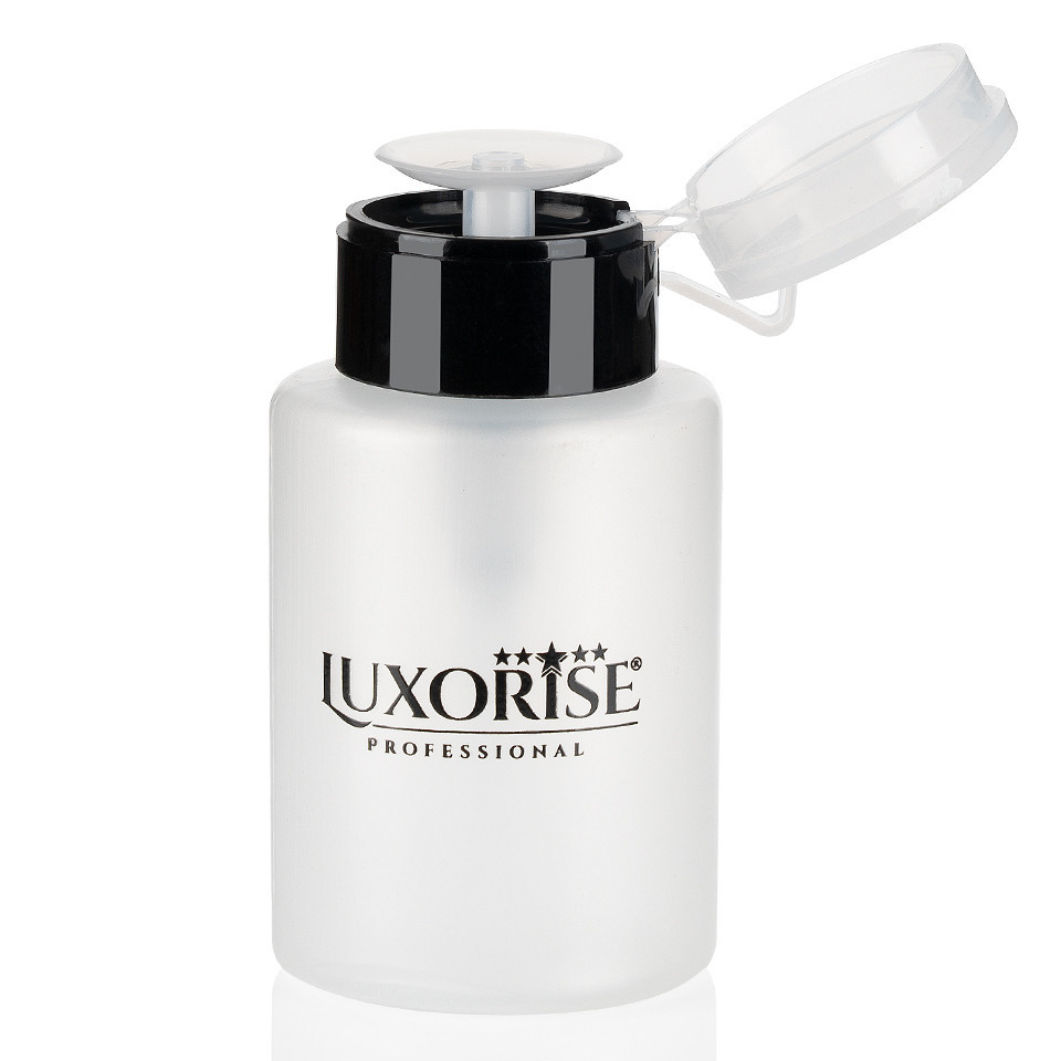 Recipient Lichide Unghii Luxorise cu Pompita, 250 ml