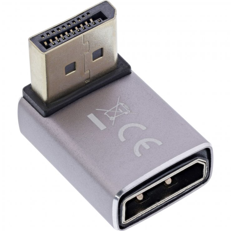 Adaptor Displayport 8K 90° InLine