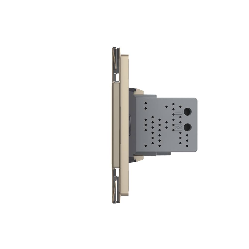 Priza Simplă cu USB Livolo, Italiană, Sticlă - imagine 11