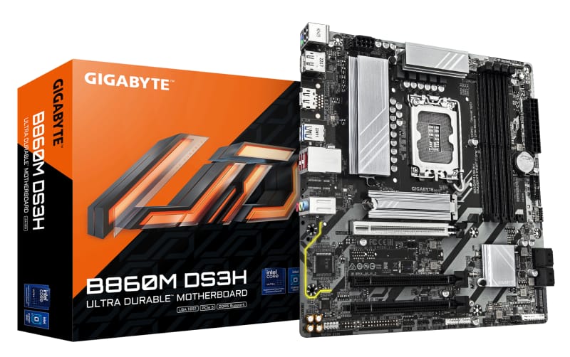 Placă de bază Gigabyte B860M DS3H LGA1851 mATX DDR5 - imagine 2