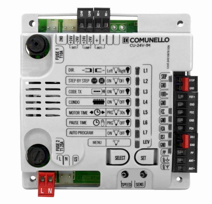 Placa Control Comunello QUAD 24V - 1 Motor