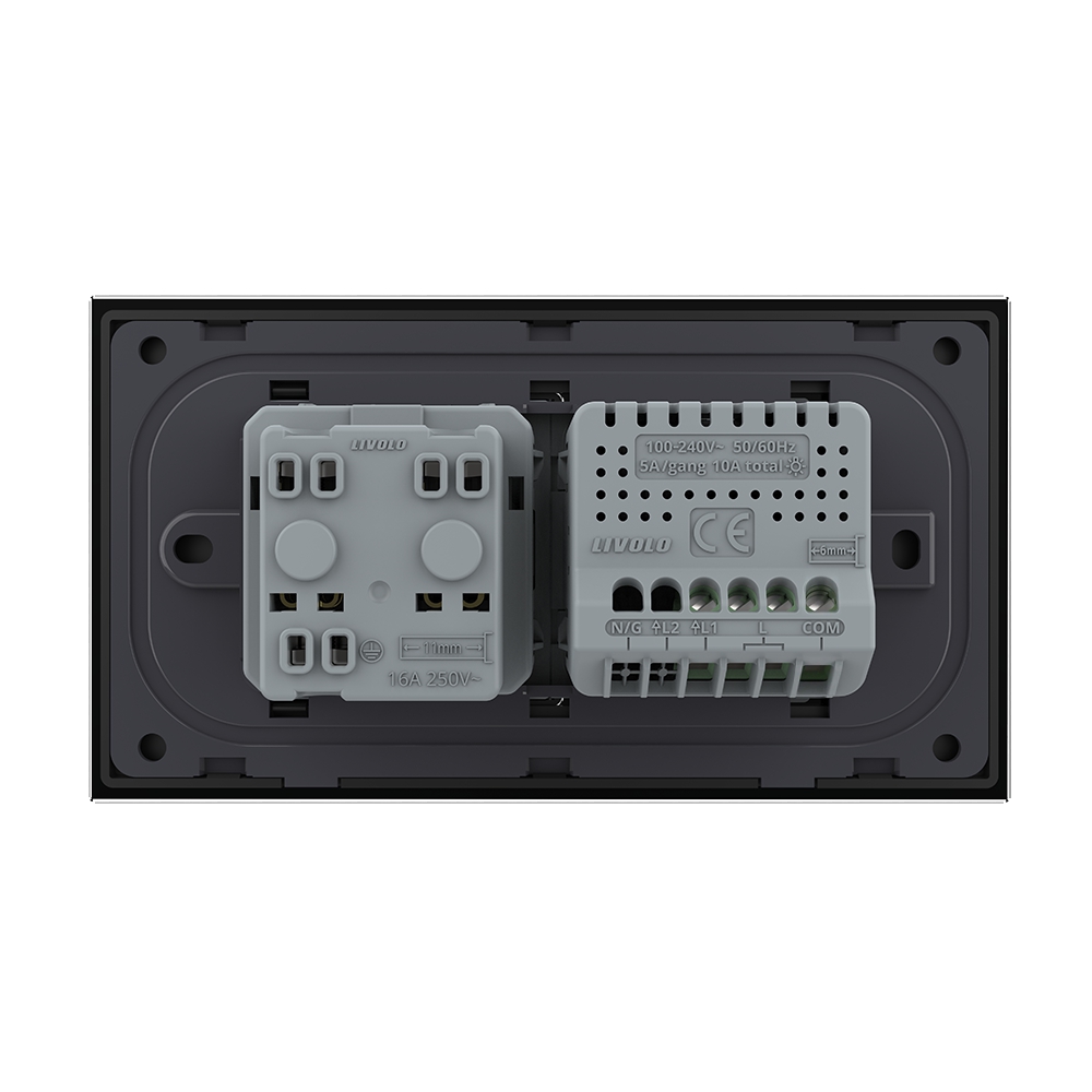 Intrerupator si Priza Livolo cu Rama Sticla - imagine 8