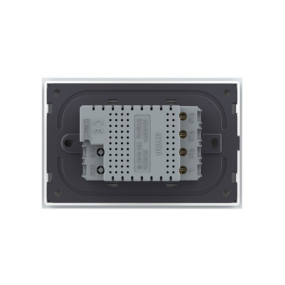 Intrerupator Triplu Touch Livolo ZigBee Sticla - imagine 4