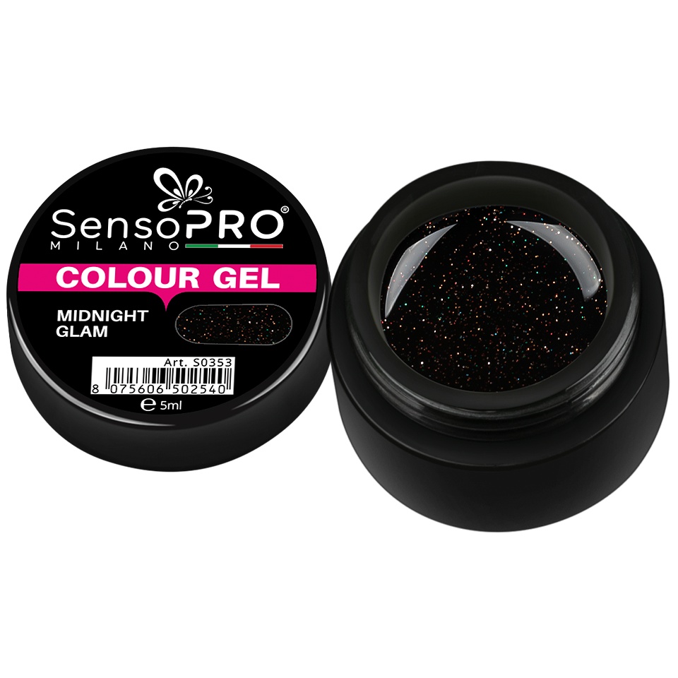 Gel UV Colorat Midnight Glam 5ml SensoPRO
