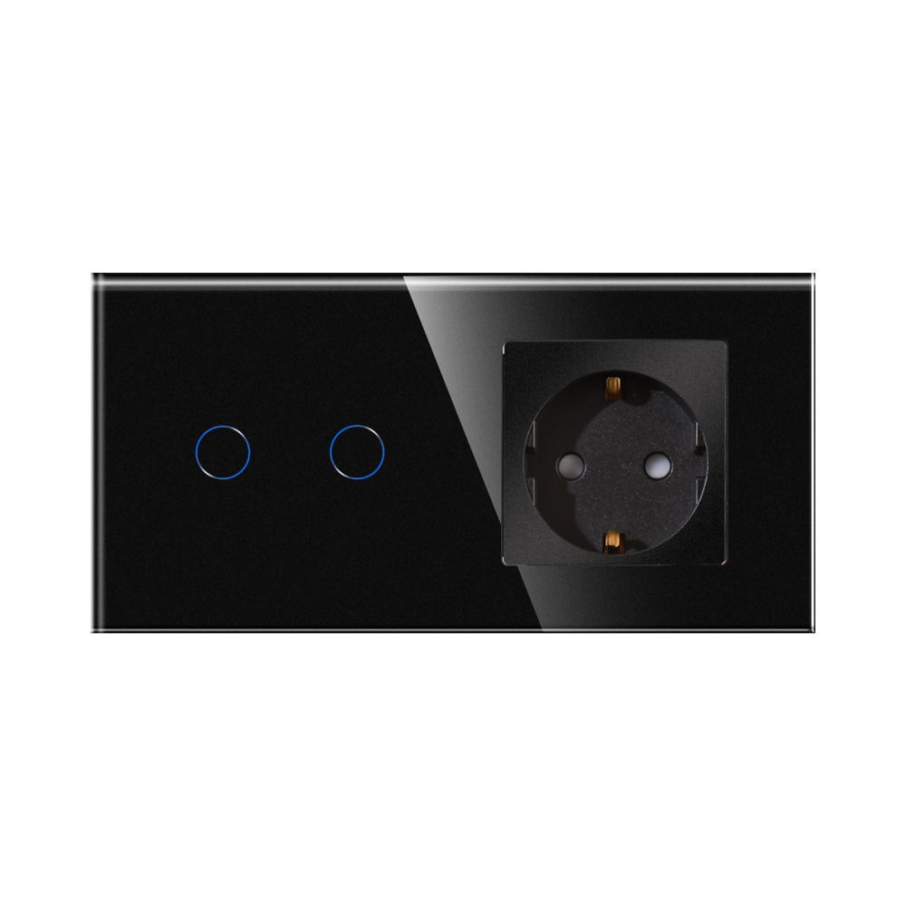 Intrerupator Dublu si Priza Sticla LUXION - imagine 6