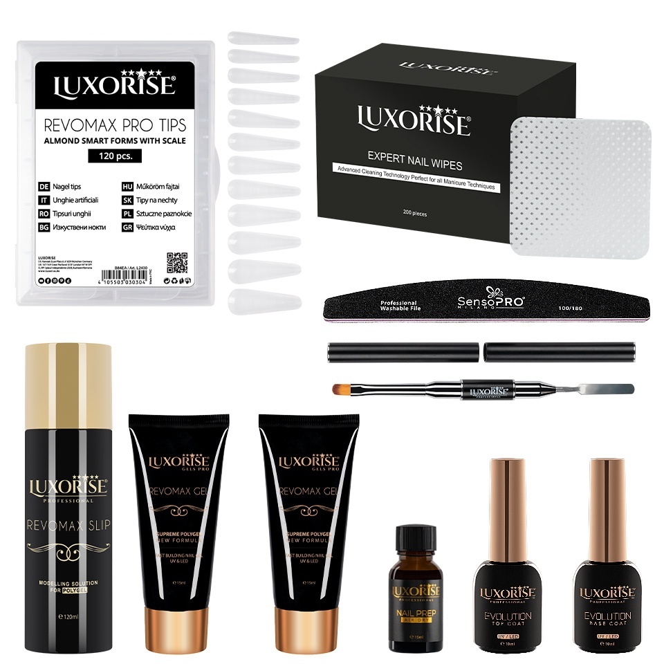 Kit Polygel LUXORISE Style Nails #12 | Manichiură Rezistentă - imagine 2