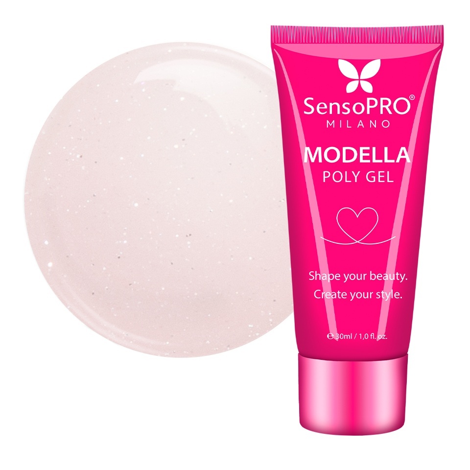 Polygel MODELLA SensoPRO Milano - Peach Elegance, 30ml