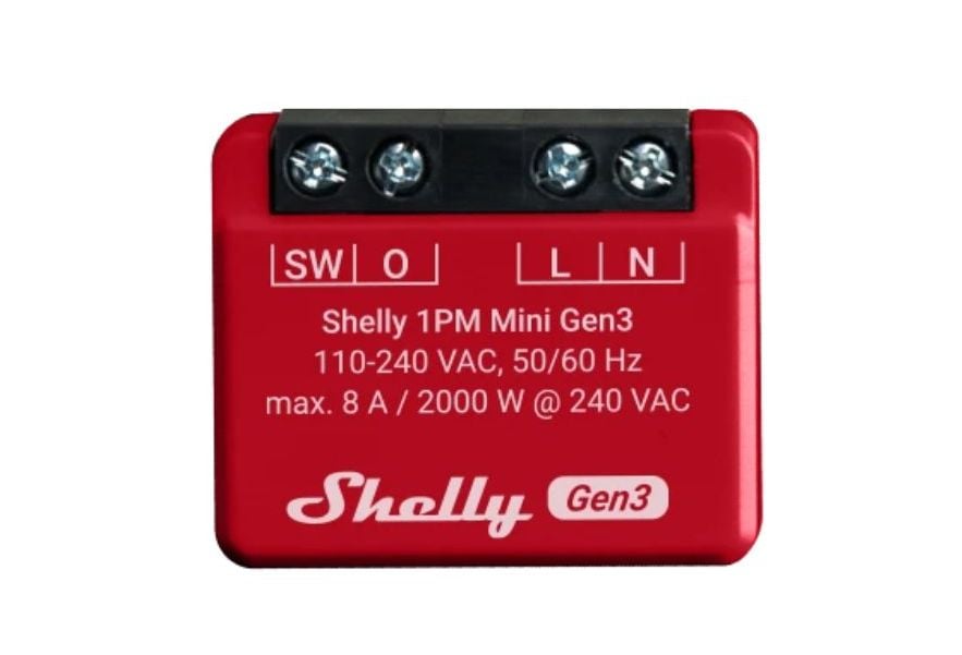 Releu Shelly 1PM Mini Gen3, Monitorizare Consum
