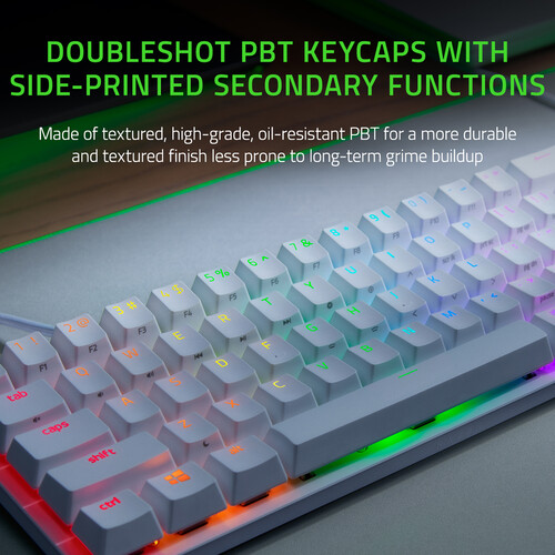 Tastatură Gaming Razer Huntsman Mini Switch Optic Purple Alb - imagine 3