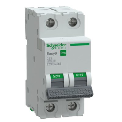 Întrerupător automat Schneider Easy9 Pro 2P 63A curba C