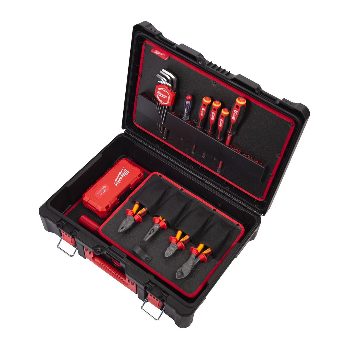 Set scule electrician Milwaukee Packout 62 piese