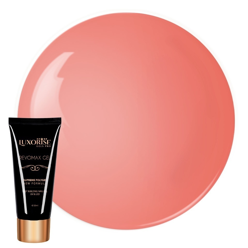 Polygel Luxorise Pink Nude, 30ml - Modelare Ușoară