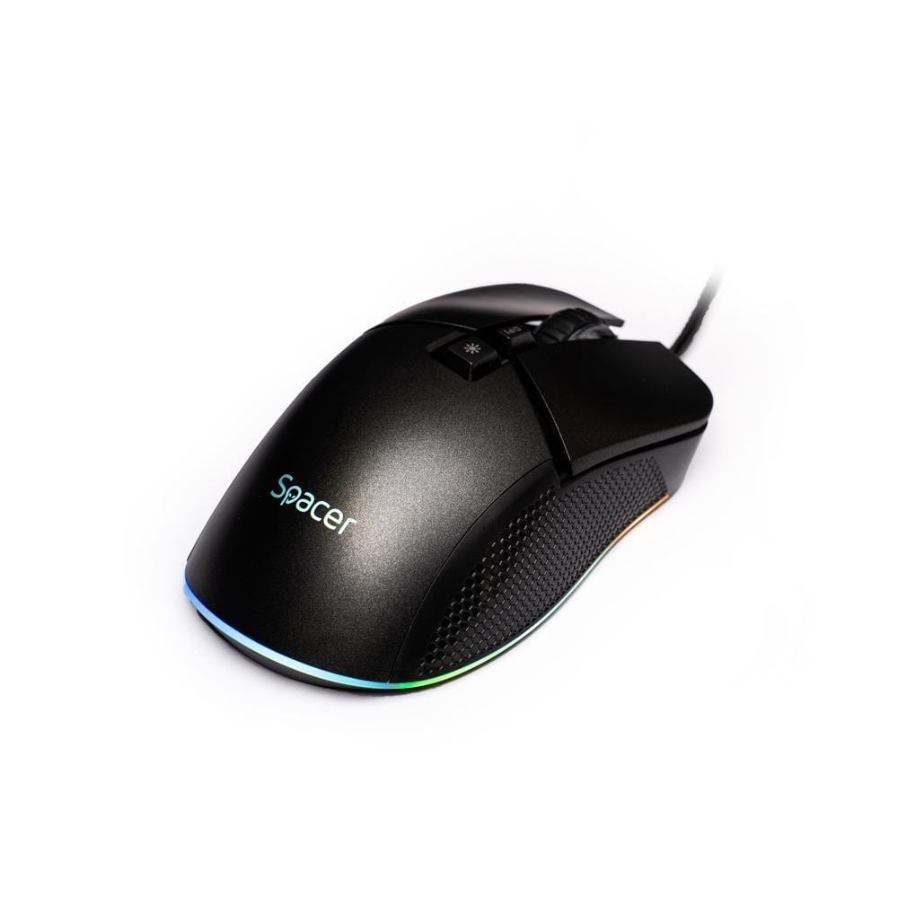 Mouse Gaming Spacer PULSAR PRO, 8000 DPI, RGB, Negru - imagine 7