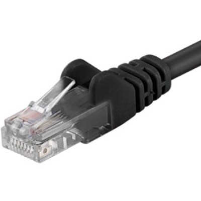 Cablu Retea UTP Cat.6 Negru 0.25m OEM