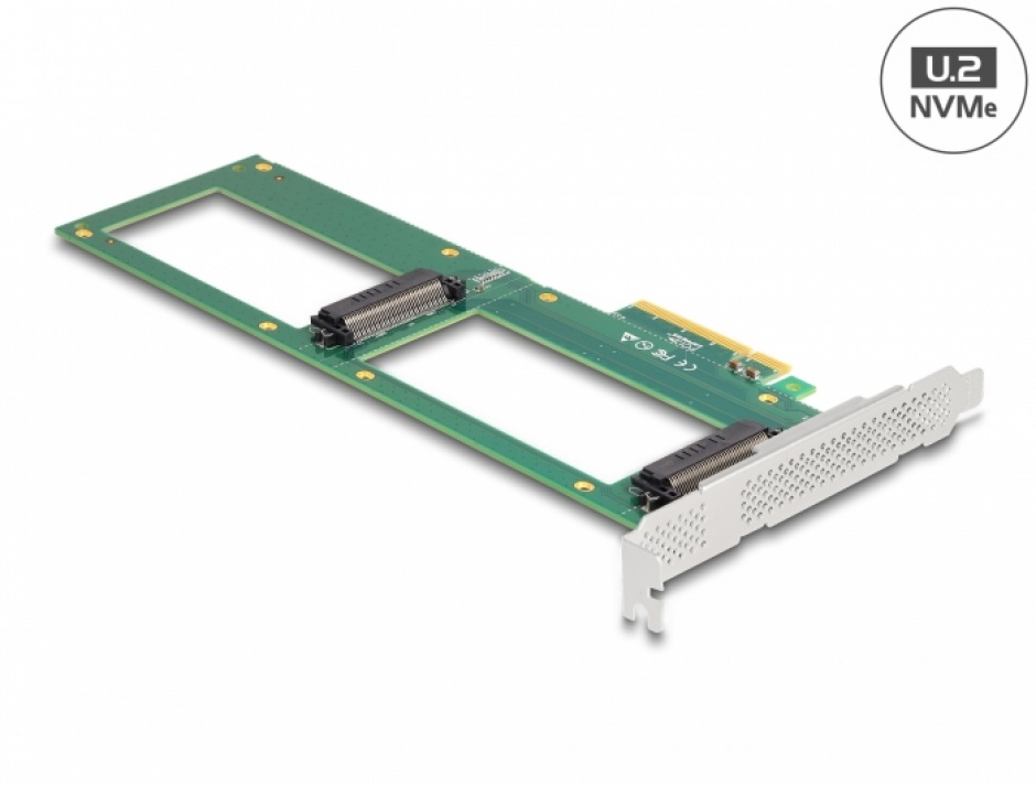 Delock 90091: Placa PCI Express la 2x U.2 NVMe