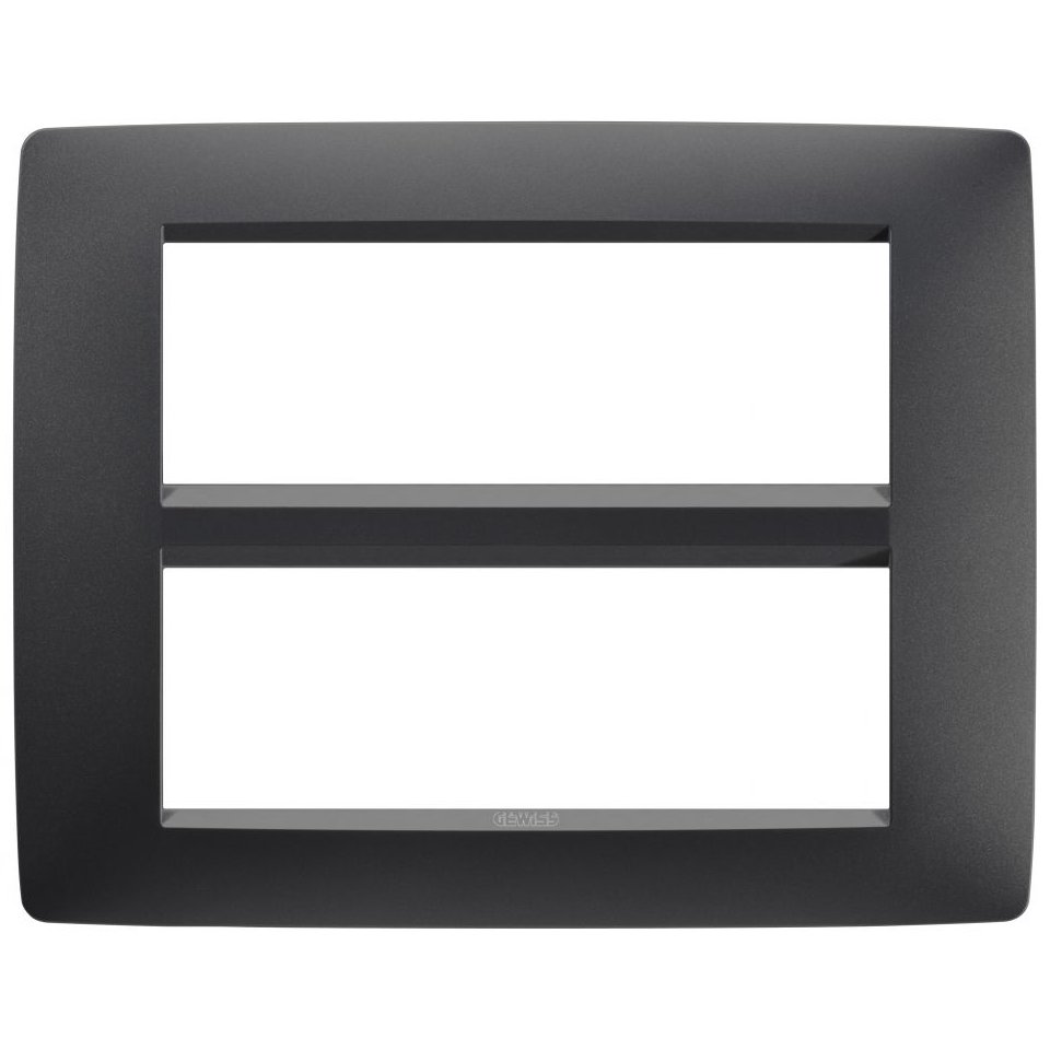 Rama 12 module Gewiss Chorus One, negru satin
