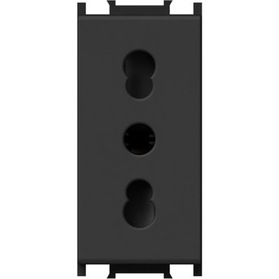 Modul Priza Italiană 16A Negru | TEM IP20