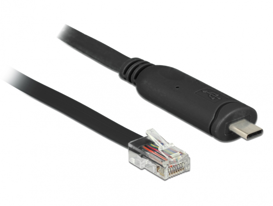Cablu USB-C la Serial RS-232 Delock 2m