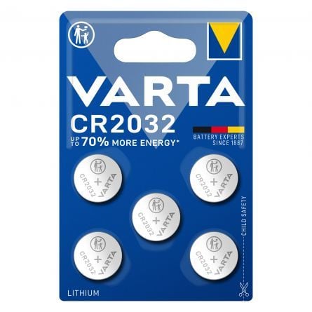 Set 5 Baterii Varta CR2032 3V | Energie Sigură și Durabilă