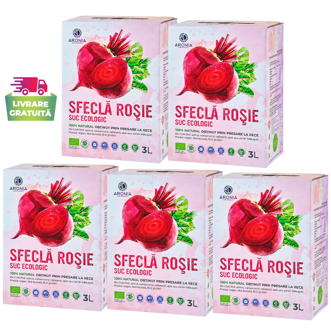 Suc de Sfeclă Roșie ECO 5x3L Aronia Charlottenburg